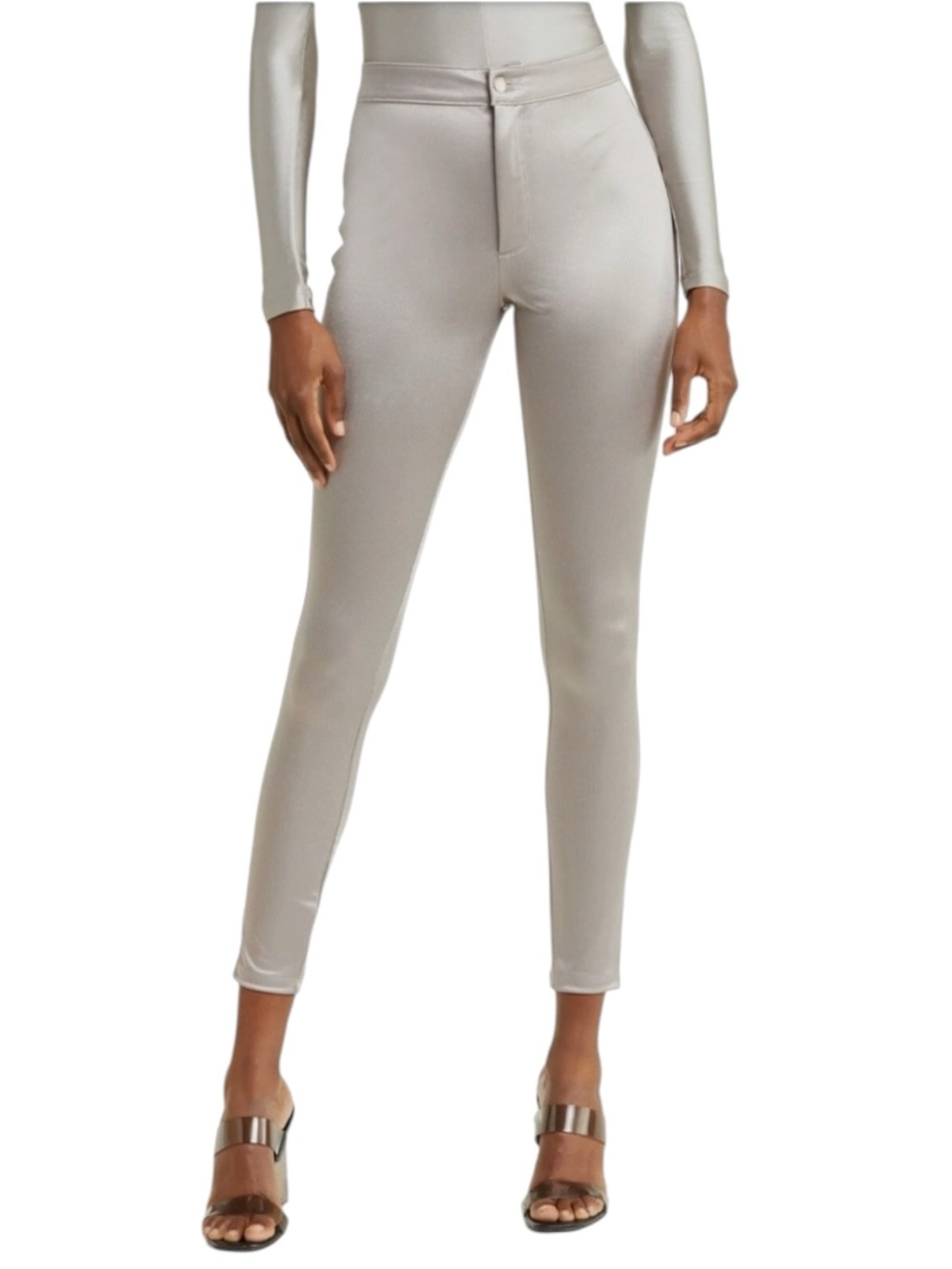 NWT Skims Disco Silver Trouser Pants